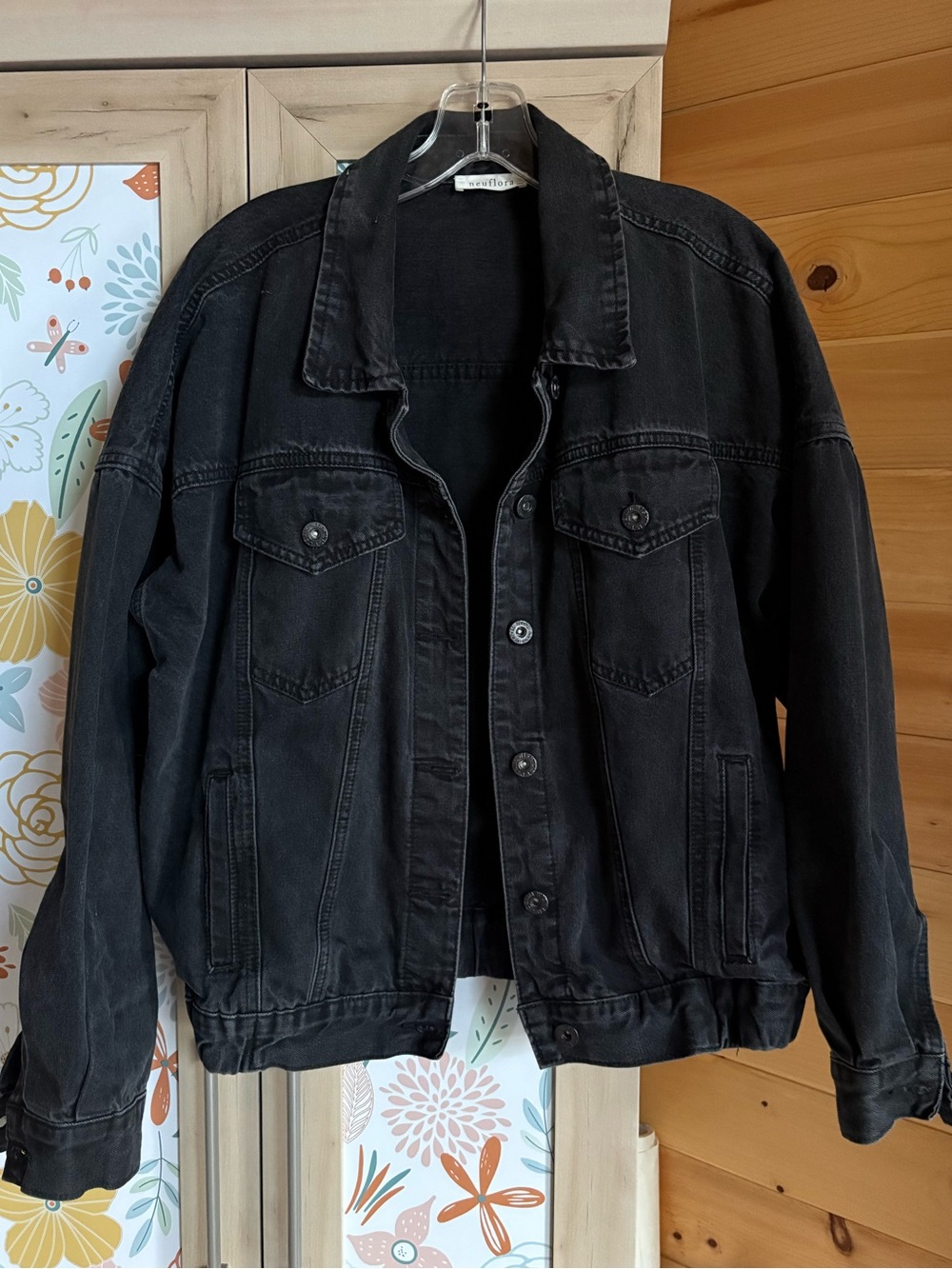 Neuflora | 100% Cotton - Like New - Relaxed Fit Denim Jacket, Sz M/L